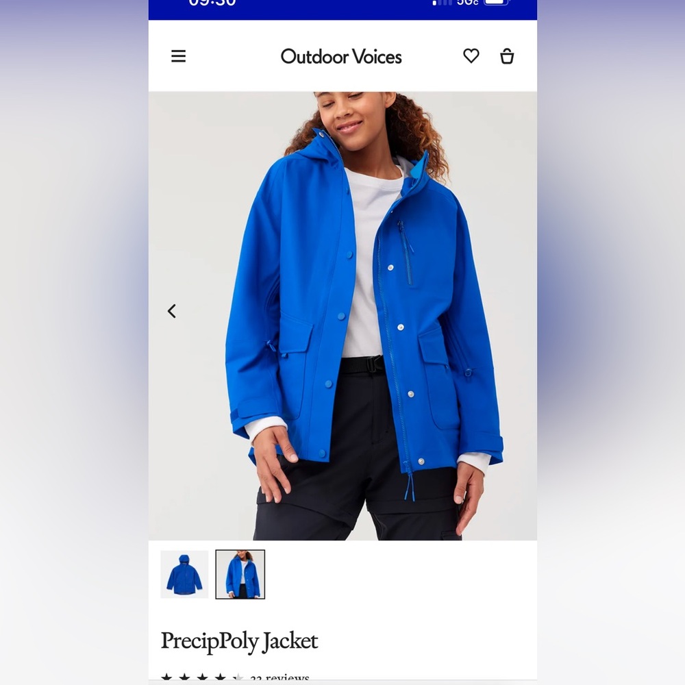 OUTDOOR VOICES rain jacket